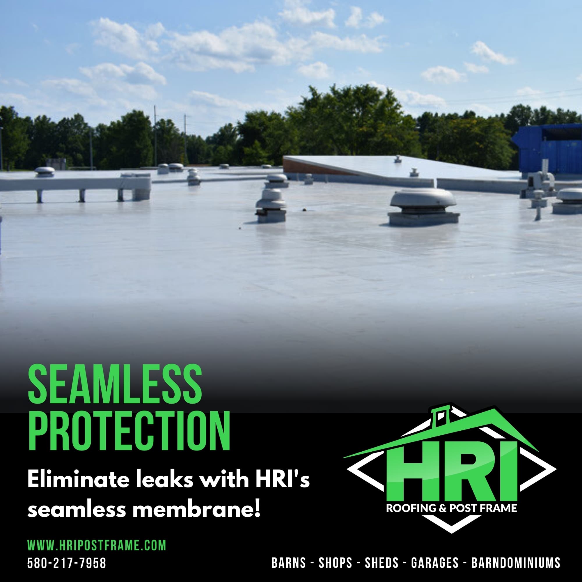 Say Goodbye to Leaks with HRI Silicone Roof Coatings!