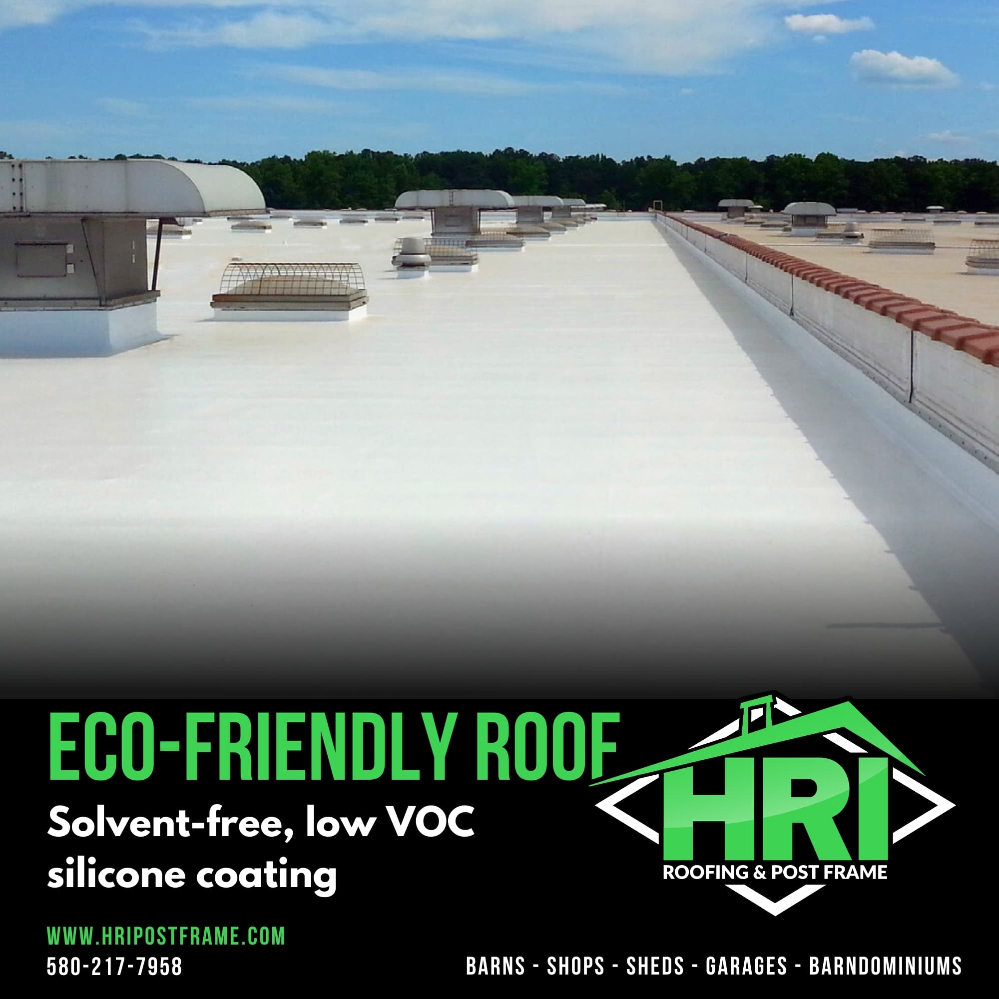 Choose HRI Roofing’s Silicone Coatings for an Eco-Friendly Solution