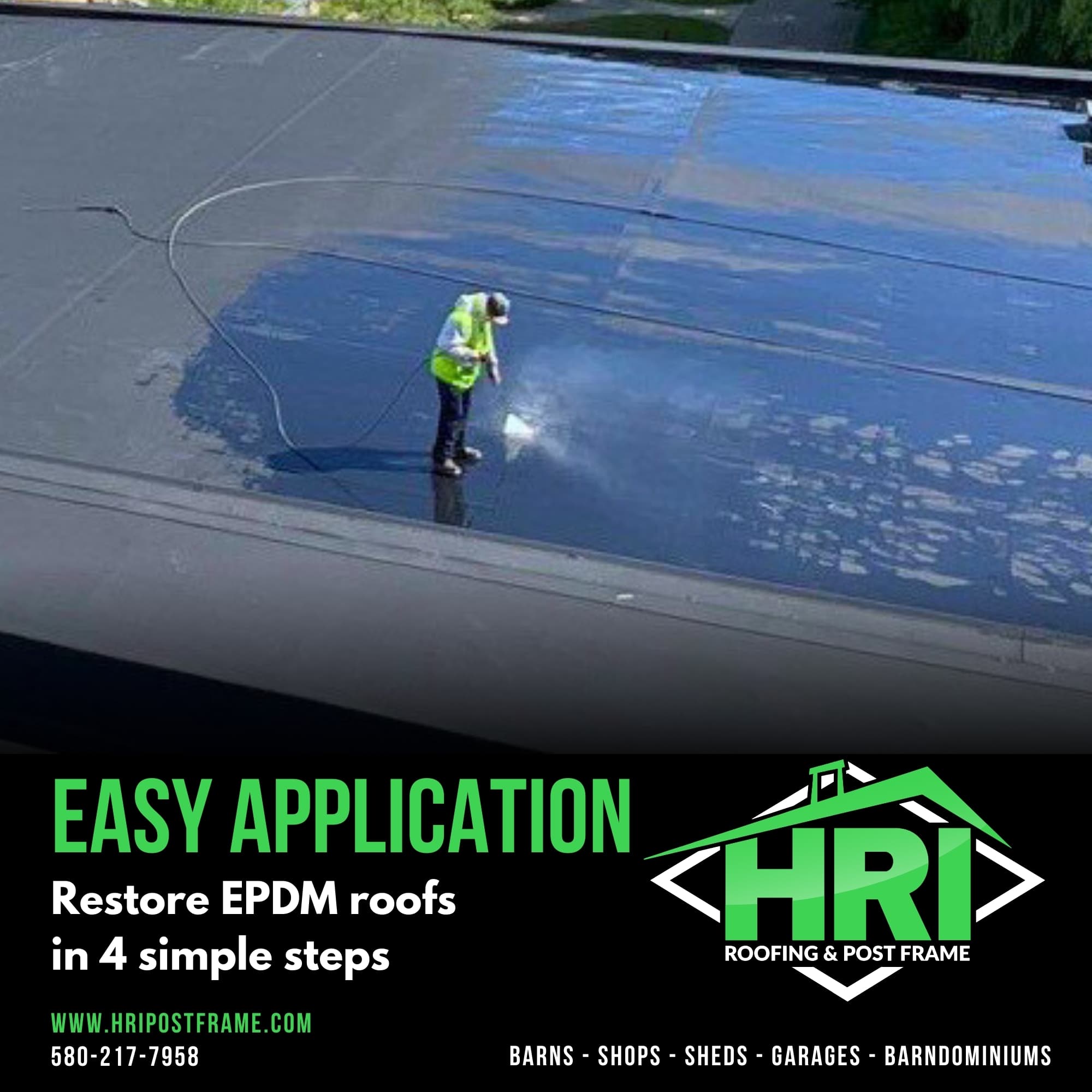 Restore Your Failing EPDM Roof with HRI Silicone: Guaranteed Quality and Leak-Free Protection
