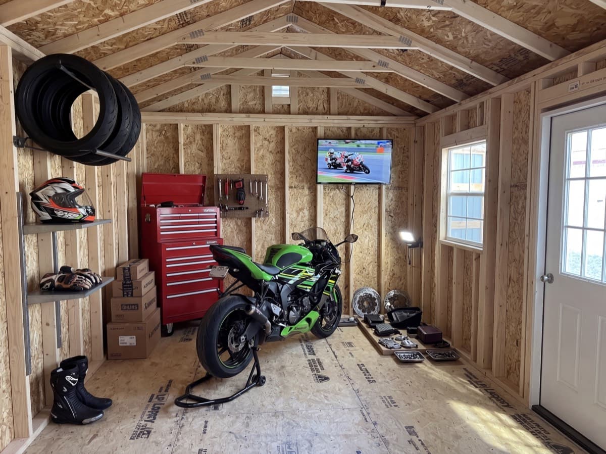 Custom bike shed
